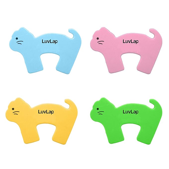LuvLap Baby Safety Door Stopper, Finger Pinch Guard, Pack of 4