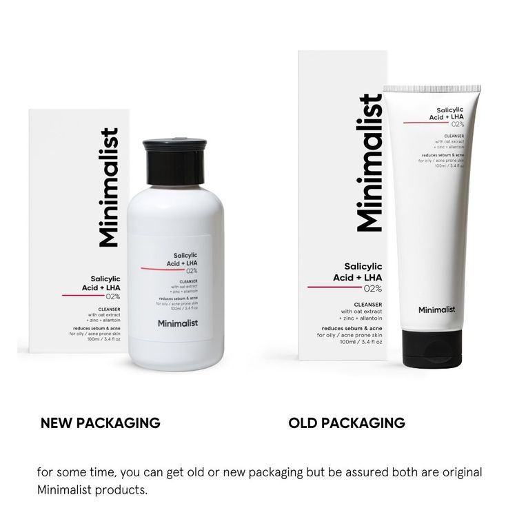 Minimalist Salicylic Acid + LHA 2% Cleanser 100 ml.