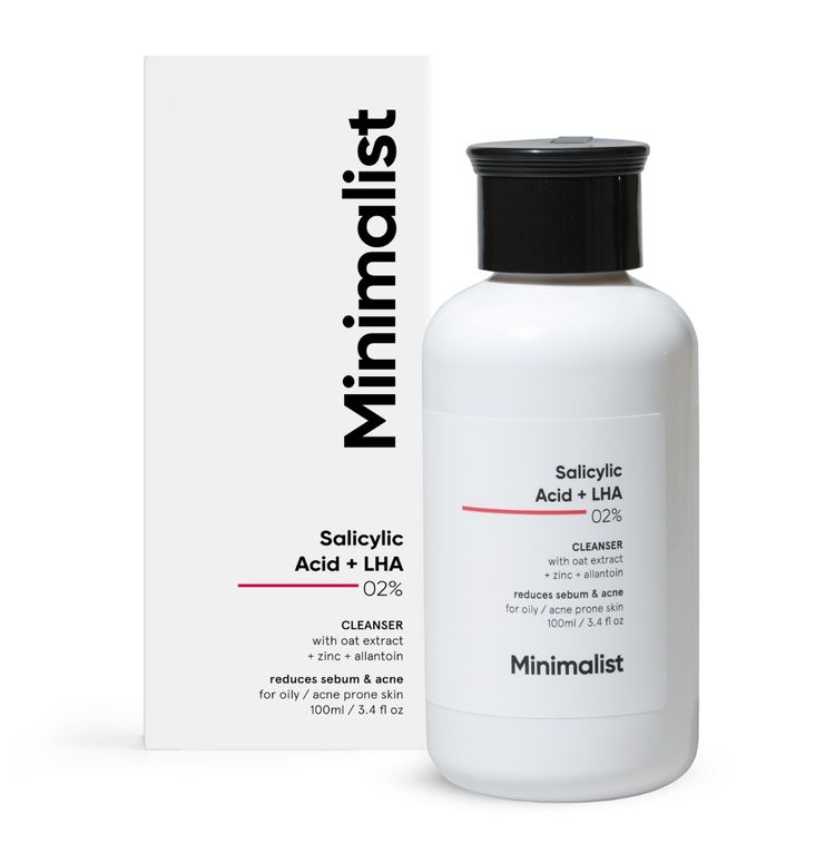 Minimalist Salicylic Acid + LHA 2% Cleanser 100 ml.