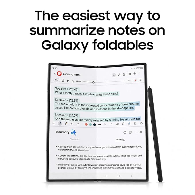 Samsung Galaxy Z Fold6 5G AI Smartphone (Silver Shadow, 12GB RAM, 512GB Storage)