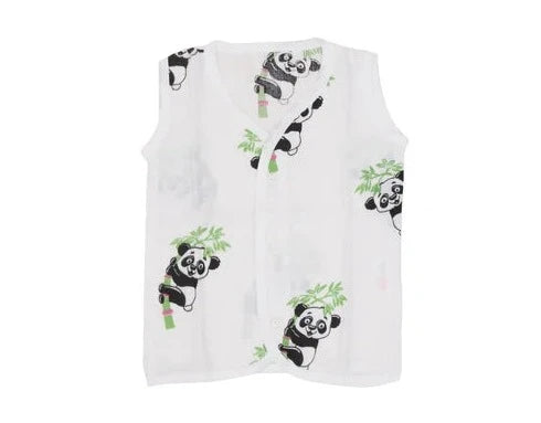 Unisex Newborn Baby Zabla, Jhabla, Jabla 0-3 Months Sleeveless Button Type